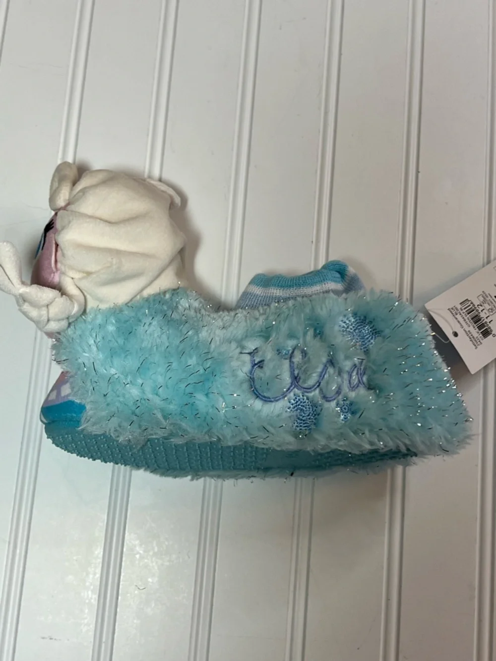 Disney Frozen Elsa and Olaf Size 11-12 Plush Kids Slippers NWT